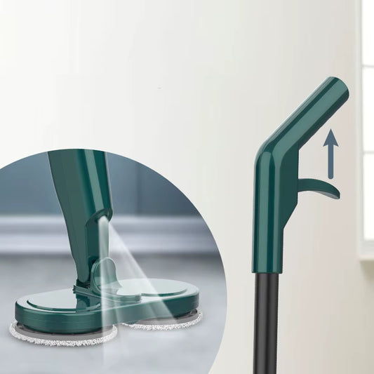 AquaVibe™ Wireless Electric Spin Mop Cleaner – 2-in-1 Wet & amp; Dry Smart Scrubber